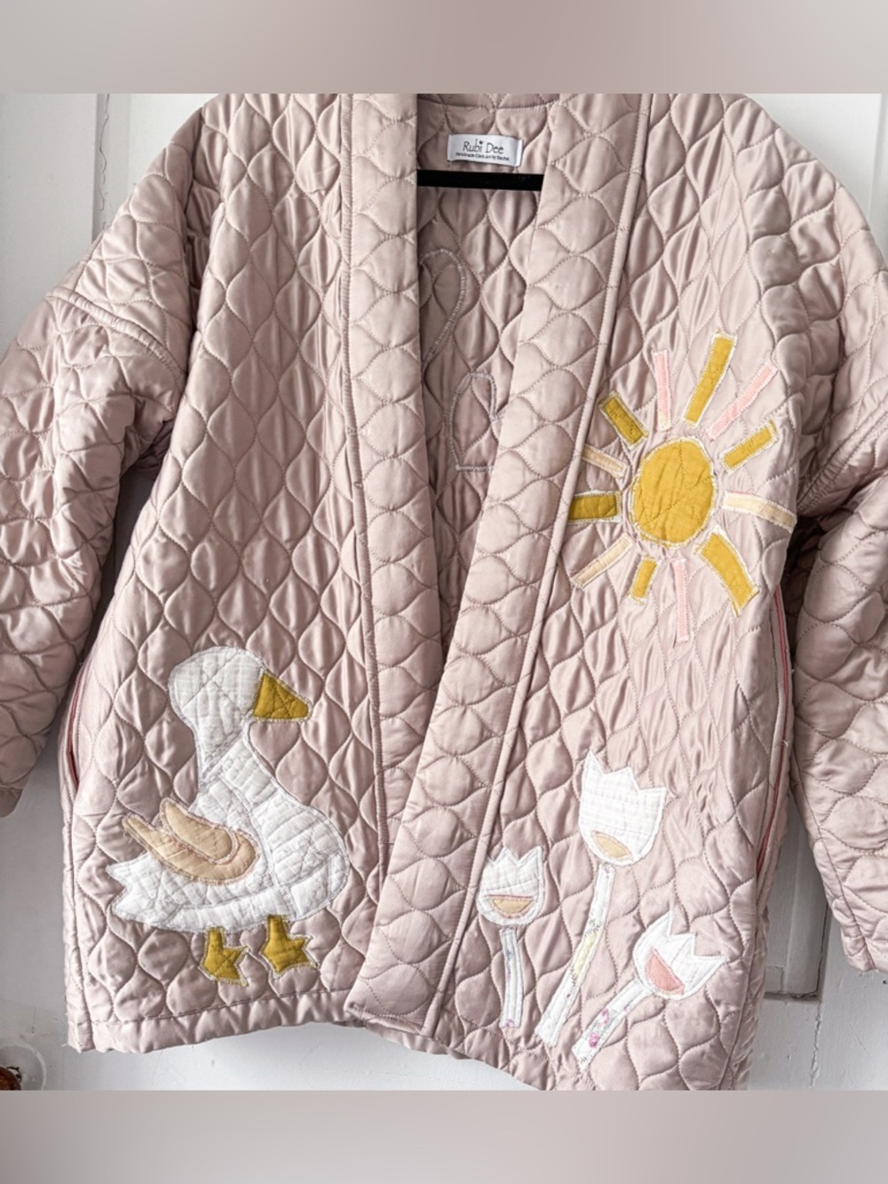 Handmade Patchwork Sateen Jacket - Picture 9 of 9